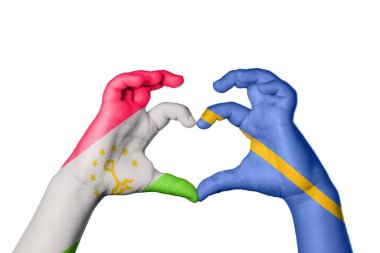 Tacikistan Nauru Kalbi, El hareketi kalp yapma, Kırpma Yolu