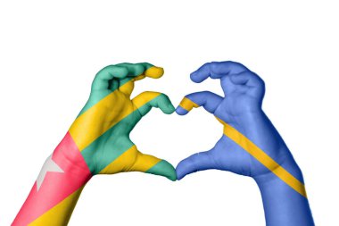 Togo Nauru Kalp, el hareketi kalp yapma, Kırpma Yolu