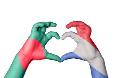 Bangladeş Hollanda Kalbi, El hareketi kalp yapma, Kırpma Yolu