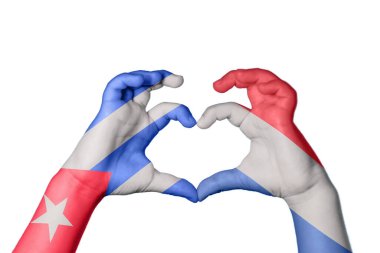 Küba Hollanda Kalbi, El hareketi, kalp yapma, Kırpma Yolu