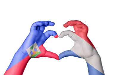 Haiti Hollanda Kalbi, El hareketi kalp yapma, Kırpma Yolu