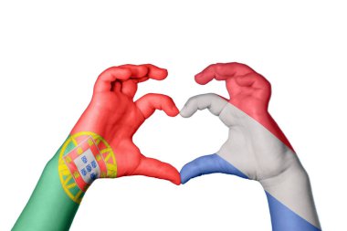 Portekiz Hollanda Kalbi, El hareketi kalp yapma, Kırpma Yolu