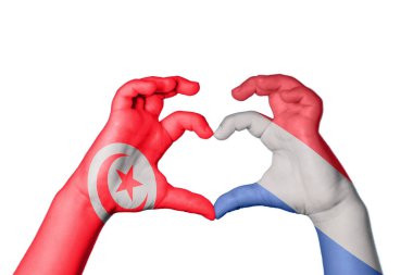 Tunus Hollanda Kalbi, El hareketi kalp yapma, Kırpma Yolu