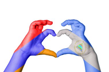 Ermenistan Nikaragua Kalbi, El hareketi kalp yapma, Kırpma Yolu