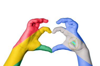 Bolivya Nikaragua Kalbi, El hareketi kalp yapma, Kırpma Yolu