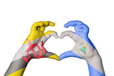 Brunei Nikaragua Kalbi, El hareketi kalp yapma, Kırpma Yolu