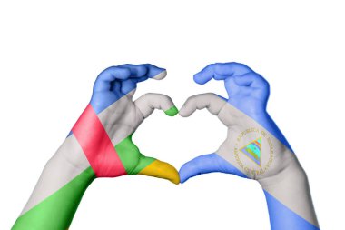 Orta Afrika Cumhuriyeti Nikaragua Kalbi, El hareketi kalp yapma, Kırpma Yolu