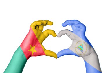 Kamerun Nikaragua Kalbi, El hareketi kalp yapma, Kırpma Yolu