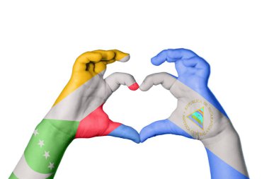 Komoros Nikaragua Kalbi, El hareketi kalp yapma, Kırpma Yolu