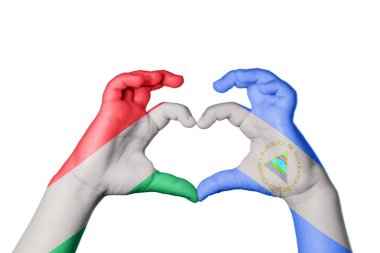 Macaristan Nikaragua Kalbi, El hareketi kalp yapma, Kırpma Yolu