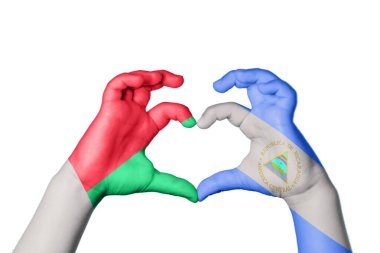 Madagaskar Nikaragua Kalbi, El hareketi kalp yapma, Kırpma Yolu