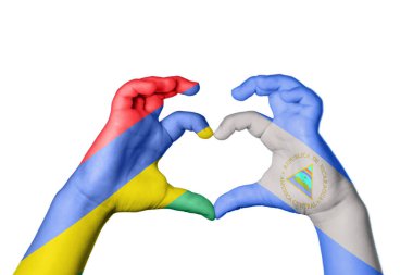 Mauritius Nikaragua Kalbi, El hareketi kalp yapma, Kırpma Yolu