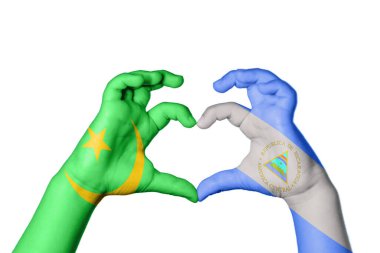 Moritanya Nikaragua Kalbi, El hareketi kalp yapma, Kırpma Yolu