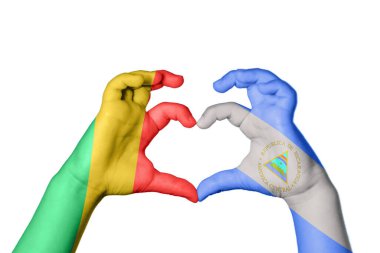 Kongo Cumhuriyeti Nikaragua Kalbi, El hareketi kalp yapma, Kırpma Yolu