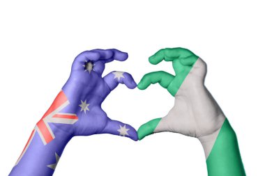 Avusturalya Nijerya Kalbi, El hareketi kalp yapma, Kırpma Yolu