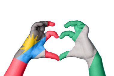 Antigua ve Barbuda Nijerya Kalbi, El hareketi kalp yapma, Kırpma Yolu