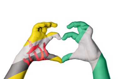 Brunei Nijerya Kalbi, El hareketi kalp yapma, Kırpma Yolu