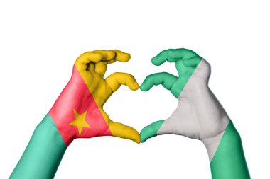 Kamerun Nijerya Kalbi, El hareketi kalp yapma, Kırpma Yolu