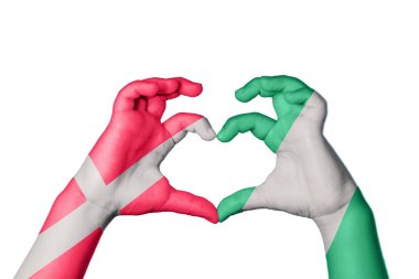 Danimarka Nijerya Kalbi, El hareketi kalp yapma, Kırpma Yolu