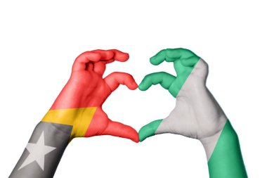 Doğu Timor Nijerya Kalbi, El hareketi kalp yapma, Kırpma Yolu