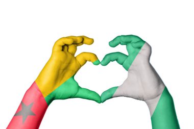 Gine Bissau Nijerya Kalbi, El hareketi kalp yapma, Kırpma Yolu