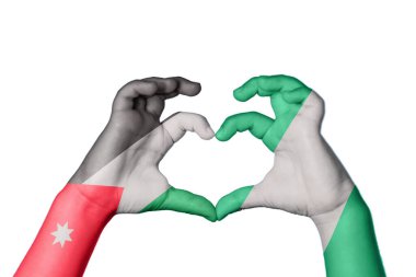 Ürdün Nijerya Kalbi, El hareketi kalp yapma, Kırpma Yolu