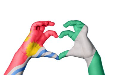 Kiribati Nijerya Kalbi, El hareketi kalp yapma, Kırpma Yolu