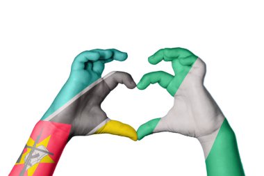 Mozambik Nijerya Kalbi, El hareketi kalp yapma, Kırpma Yolu