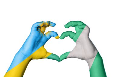 Ruanda Nijerya Kalbi, El hareketi kalp yapma, Kırpma Yolu