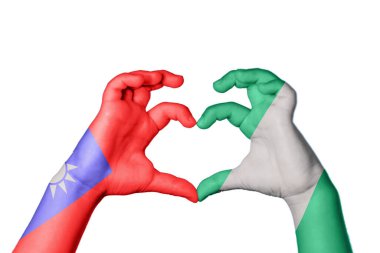 Tayvan Nijerya Kalbi, El hareketi kalp yapma, Kırpma Yolu