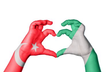 Türkiye Nijerya Kalbi, El hareketi, kalp yapma, Kırpma Yolu