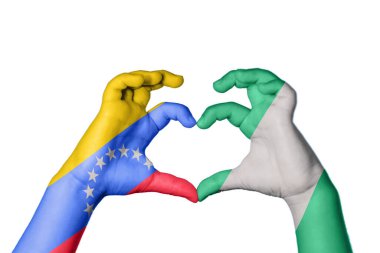 Venezuela Nijerya Kalbi, El hareketi kalp yapma, Kırpma Yolu