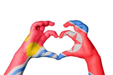 Kiribati Kuzey Kore Kalbi, El hareketi kalp yapma, Kırpma Yolu