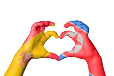 İspanya Kuzey Kore Kalbi, El hareketi kalp yapma, Kırpma Yolu