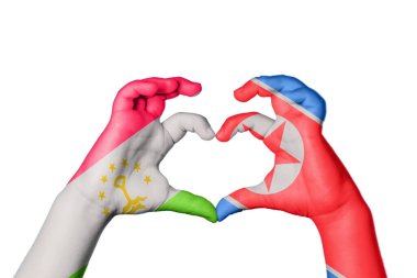 Tacikistan Kuzey Kore Kalbi, El hareketi kalp yapma, Kırpma Yolu