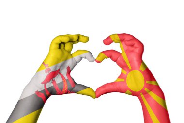 Brunei Kuzey Makedonya Kalbi, El hareketi, kalp yapma, Kırpma Yolu