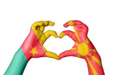 Kamerun Kuzey Makedonya Kalbi, El hareketi, kalp yapma, Kırpma Yolu