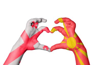 Gürcistan Kuzey Makedonya Kalbi, El hareketi kalp yaptı, Kırpma Yolu