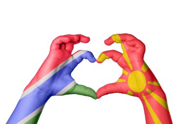 Gambiya Kuzey Makedonya Kalbi, El hareketi kalp yapıyor, Kırpma Yolu