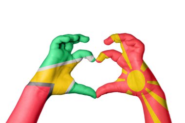 Guyana Kuzey Makedonya Kalbi, El hareketi kalp yapma, Kırpma Yolu
