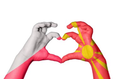 Polonya Kuzey Makedonya Kalbi, El hareketi, kalp yapma, Kırpma Yolu