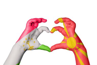 Tacikistan Kuzey Makedonya Kalbi, El hareketi kalp yapma, Kırpma Yolu