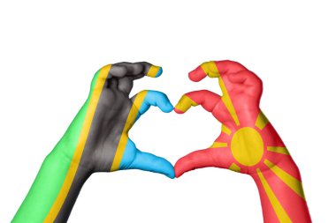 Tanzanya Kuzey Makedonya Kalbi, El hareketi kalp yapıyor, Kırpma Yolu