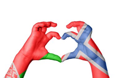 Belarus Norveç Kalbi, El hareketi kalp yapma, Kırpma Yolu