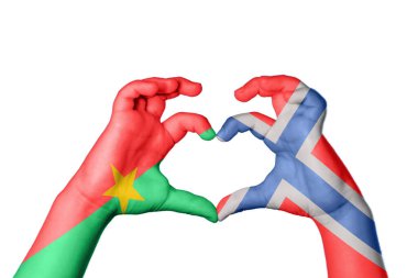 Burkina Faso Norveç Kalbi, El hareketi kalp yapma, Kırpma Yolu