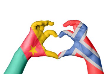 Kamerun Norveç Kalbi, El hareketi kalp yapma, Kırpma Yolu