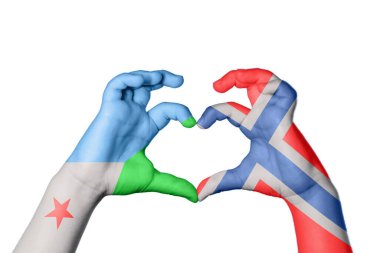 Cibuti Norveç Kalbi, El hareketi kalp yapma, Kırpma Yolu