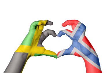 Jamaika Norveç Kalbi, El hareketi kalp yapma, Kırpma Yolu