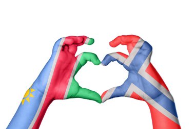 Namibya Norveç Kalbi, El hareketi kalp yapma, Kırpma Yolu