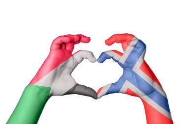 Sudan Norveç Kalbi, El hareketi kalp yapma, Kırpma Yolu